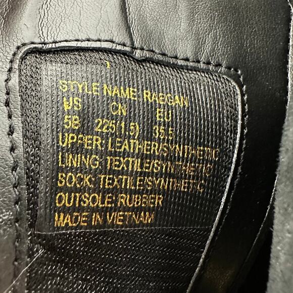 Kate Spade NWOB Raegan Shearling Lug Sole Lace Up Black Suede Boots Size 5B - Picture 6 of 9